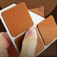 파란행복 바닥보호 스티커 책상발패드, 원형 4P