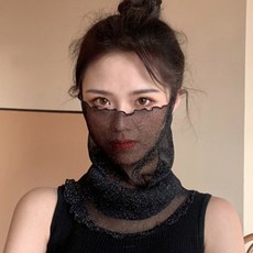 시스루 목토시 쿨 스카프 여름 쿨목토시 넥워머 자외선차단 얼굴 가리개