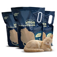 올투펫 고양이 벤토나이트 모래, 6kg, 3개, 무향