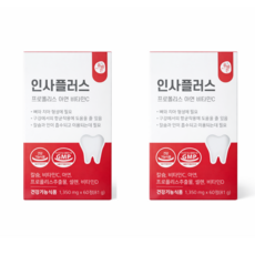 올바른건강식품 인사플러스 프로폴리스 아연 비타민C, 60정, 2개