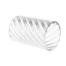 shangren 7.5x10.2cm를 만드는 diy 양초를 위한 플라스틱 둥근 나선형 양초 모양 비누 몰드, 7.5x12.7cm, 클리어