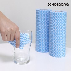 롤형 빨아쓰는 일회용 행주 주방 위생 부직포 티슈 키친타올 수세미 50매, 1개, 1개