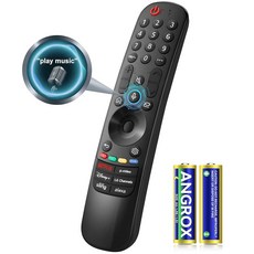 구글 크롬캐스트 리모컨용 음성 교체 구글 TV 리모컨이 있는 크롬캐스트용 G9N9N 구글 TV 스트리머용(스노우 크롬캐스트 구글 전용), for LG TV Remote-MR23GA