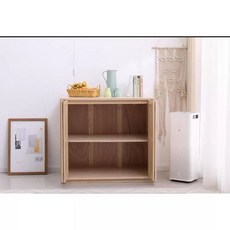 낮은 이불장 조립식 옷장 침구 수납장, 내추럴 평면 100x50x90 칸막이