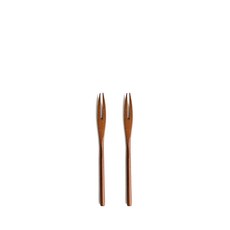 대추나무 천연옻칠 나무 수저세트 조리도구, 1개, 천연옻칠 포크 2P