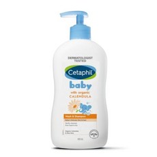 Cetaphil 嬰兒溫和洗髮沐浴露 有機金盞花 400 毫升, 3個, 400ml