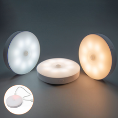 라구즈 무선 센서등 탈부착 3색 밝기 조절 800mAh (충전 케이블 포함), 2개, 스마트 LED