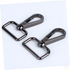 핸드백 가방 제작 부속품 연결 고리 흑니켈 금속 부자재 이음새, 1개, 상세페이지 참조