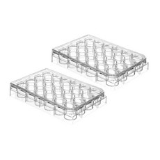 가투이다 2pcs 배양 플레이트 실험실 분석을 위한 정확한 설계 및 효율적인 샘플 취급 및 조직 적용을 위한 세포 배양 트레이 실험, 12.50x8.50x2.00cm, Transparent