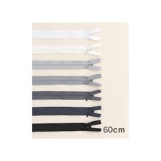 퀼트스타 [컬러선택] 콘솔지퍼 숨은 콘실지퍼 60cm_44~50, 1개, 50 블랙