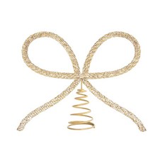 聖誕樹裝飾品 水鑽蝴蝶結金屬聖誕樹頂裝飾 超大號金色/銀色聖誕裝飾, 金