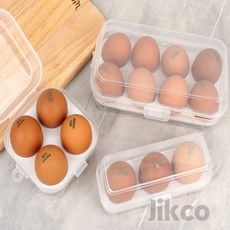 직코몰 휴대용 계란 보관 케이스 휴대용계란케이스, 3구