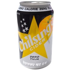 롯데칠성음료 칠성사이다 제로 유자 맛 뚱캔, 48개, 355ml