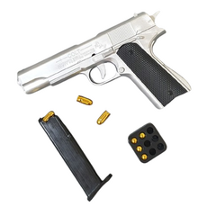 탄피배출 반자동 권총 은색 콜트 Colt M1911, 콜트 M1911, 1개