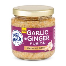 Spice World 마늘 생강 퓨전 시즈닝 블렌드 - 바로 사용할 수 있는 요리 226.8g(8온스) 블렌드는 볶음 칠리 스튜 아시아 등에 풍미를 더합니다 240249