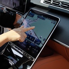 S클래스 터치스크린 계기판 보호필름 W223 21년이후 호환 용품, 03. 2열모니터 (낱개판매), 벤츠 S클래스