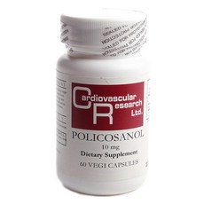 Cardiovascular Research Policosanol膳食補充素食膠囊, 60顆, 1罐