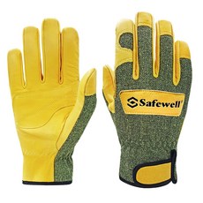 아웃도어 캠핑 화로대 불멍 바베큐 장갑 캠핑장갑, CTW-01_옐로우/L, 1세트