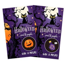 해외 CWIOQPYI 할로윈 스크래치 오프 카드 해피 파티 게임 50개 가을 축제 생일 베이비 샤워 장식 용품 A01 미국매장정품+ 1894774