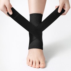 미올로 발목보호대 얇은 아대 밴드, 블랙, 1개, 데일리랩 L (발목사이즈 22~29cm)