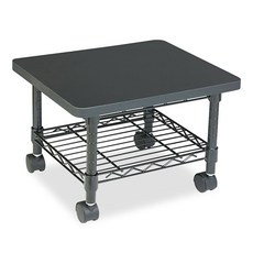 SAFCO ONYX 카트 프린터 모바일 유틸 선반이 스틸 언더데스크 오피스용 스탠드 있는, Grey Powder Coat