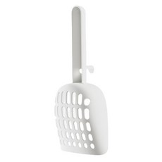 貓砂鏟 金屬貓砂鏟 不鏽鋼貓砂鏟, 象牙白, 1個