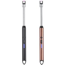 1+1 플라즈마 전기 점화기 롱 usb 충전식 스파크 주방 불 점화 전자 라이터 프라즈마 전자식 토치 라이타 캠핑 용품, R99581B(블랙+로즈, 1세트 R99581B(블랙+로즈, 1세트