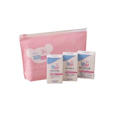 施巴 Sebamed 嬰兒粉紅沐浴旅行組(泡泡露+洗髮乳+潤膚乳), 1組