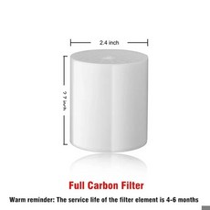 수도꼭지 정수 필터 녹물제거 염소 중금속 제거 싱크대 주방 수전필터, 1)Full Carbon Filter, 1