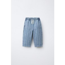 [국내발송] 자라 ZARA 스트라이프 배기 청바지