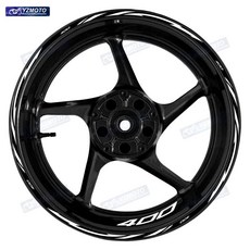 오토바이 전면 후면 휠 스티커 자동차 반사 허브 테이프 데칼, 1개, 6. NINJA400-013