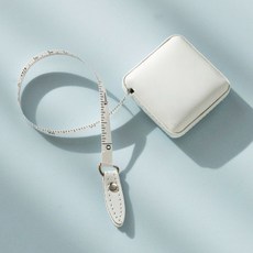 원터치 다이어트 핸디 미니 가죽 줄 자 줄자 아이보리 rhm*630MI