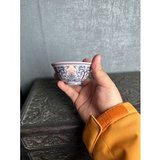景德鎮 陶瓷 青花釉下 一束蓮 茶杯 茶具, 商品主圖, 1個