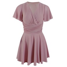 모노키니 일체형/팬츠분리형 수영복 비치웨어 단점보완 수영복, XXL, 핑크