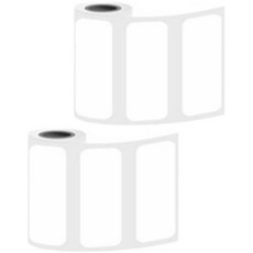 FDUCE S1 미니 포켓 프린터 라벨지 50x15mm, 2개, 화이트