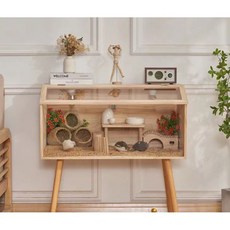 나무 재질 투명 햄스터 사육장 소형 설치 쉬운 펫 사육용품 다용도 케이지, 1개, 50x30x30 표준형