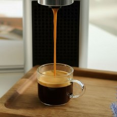 Vivela 카페 내열유리 에스프레소잔 110ml, 4개, 투명