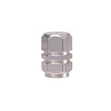 자동차 타이어 밸브 스템 캡 심플 스타일 알루미늄 휠 에어 범용 액세서리 4, Silver