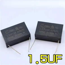 CBB61 에어컨 마더보드용 팬에 시동 커패시터 1개 (1.5uF 500V 2핀), 05 1.5uf 450V