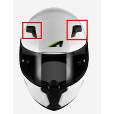 ASTONE GTO6 專用配件：內襯、三角護墊、鏡片、電鍍鏡片, 1個, 上通風蓋