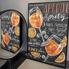 와인 아페롤 스프리츠 포스터 셀프 접착 스티커는 벽면에 적합하며 방수 방습 기능이, A. z9