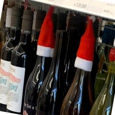 크리스마스 와인병 산타모자 인테리어 겨울 파티79m9+1fXu