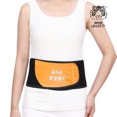 찜질 발열 토르마린 찜질팩 허리 벨트 복대 허리보호대 찜질기 음이온, 호랑이 음이온 발열벨트