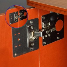 쌍문상회 지금 필요한 경첩보강판 경첩수리 플레이트 경첩힌지 경첩 옷장경첩수리 옷장 문짝 장농경첩수리 싱크대 보강 싱크대경첩수리 싱크대댐퍼수리 31872EA, 본상품