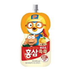 팔도 뽀로로 홍삼쏙쏙 100ml 오렌지맛, 20개