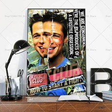 영화 포스터 접착 아트 방수 종이 스티커 커피 하우스 룸 벽장식, B. z3