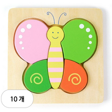 VIGA 베이비 퍼즐 나비, 10개, 5피스