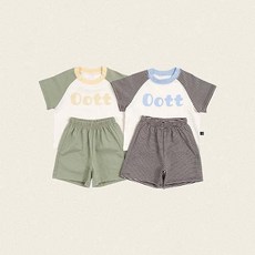 오뜨베베 OOTT단가라상하복 아기 유아 상하복세트 여름아동복 아기옷