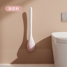 新款壁掛馬桶刷家用硅膠馬桶清潔刷長手柄衛生間馬桶清潔刷高級, 如图