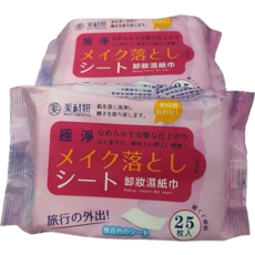 美肌妍 卸妝濕紙巾 25枚入, 1個, 25片
